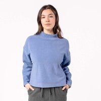 Living Crafts Bio-Damen-Fleece-Pullover 'USIRIS' mit Stehkragen, lavender dust, Gr. L