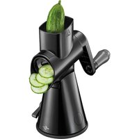 Manuelle Trommelreibe zum Zerkleinern von Gemüse und Obst, schwarz