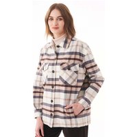 ORGANICATION Bio-Damen-Flanell-Hemdjacke mit Brusttaschen, oversized, multicolour, Gr. XS