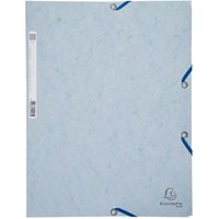 25 Exacompta Sammelmappen, Colorspan-Karton, 400 g/m², DIN A4, 3 Klappen, hellgrau