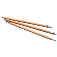 Bleistift rund natur mit Radiertip, FSC-zertifiziert 18,5 cm