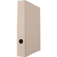 Falken Ordner "Pure RAW" DIN A4, aus unbehandelter Graupappe, 5 cm Rückenbreite, grau