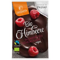 Landgarten Bio-Himbeere in Zartbitter-Schokolade 50 g