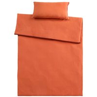 Bettwäsche "Single Jersey" aus Bio-Baumwolle 40 x 80 cm,/135 x 200 cm, chili