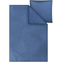 MELA Bio-Bettwäsche 'MAJULI' aus Perkal, 2-tlg., 135 x 200/80 x 80 cm, blau