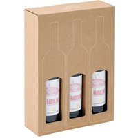 ColomPac Weinkarton mit Flexodruck für 3 Flaschen