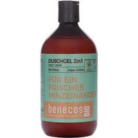benecos Bio-Duschgel 2-in-1 mit Bio-Minze, 500 ml