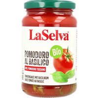 LaSelva Bio-Tomatensauce mit Basilikum, 340 g