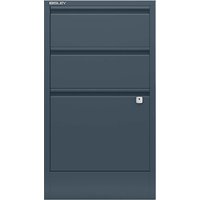 BISLEY Schubladenschrank "PersonalFiler" mit 1 HR + 2 Schubladen, anthrazitgrau – Ansicht 1
