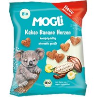 MOGLi Bio-Kakao-Banane Herzen aus Maisgrieß, 30 g