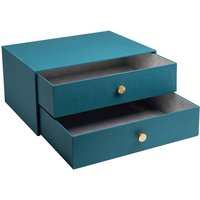 Exacompta Schubladenbox "Office By Me", 2 Schubladen, 35,5x17x27 cm, DIN A4+, blaugrün – Ansicht 1