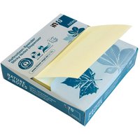 Info Haftnotizen "Recycling Z-Notes" im Kartonspender, 100 Blatt, 75 x 75 mm, gelb – Ansicht 1