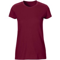 Neutral Bio-Damen-T-Shirt mit Rundhalsausschnitt bordeaux, Gr. M – Ansicht 1