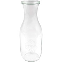 Weck Saftflasche, Glasflasche mit Deckel, 1060 ml, 25 cm x Ø 6 cm