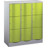 Schließfachschrank 3 Türme an/rt 3er – Ansicht 1