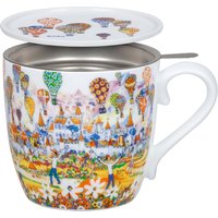 Könitz Tasse mit Sieb und Deckel "Hot Air Balloon" 425 ml