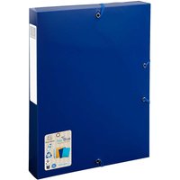 Exacompta Archivbox "BEE BLUE" DIN A4, Rückenbreite 40 mm, aus Recyclingkunststoff
