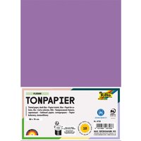 folia Tonpapier, 130 g/m², 50 x 70 cm, 10 Bogen, flieder – Ansicht 1