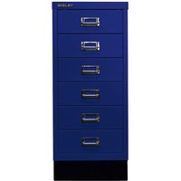 BISLEY Schubladenschrank "MultiDrawer" DIN A4 mit 6 Schubladen oxfordblau – Ansicht 1