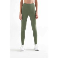 TRUE NORTH Bio-Damen-Sport-Leggings, grün, Gr. S
