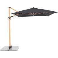 doppler Pendelschirm "Alu Wood AX Ultra" 300 x 220 cm, Esche hell, anthrazit – Ansicht 1