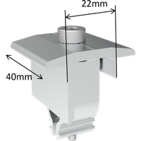 Solarmodul-Halterung für Schrägdach für 2 Module