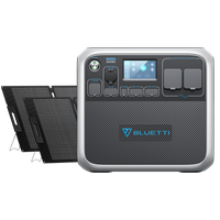 BLUETTTI AC200P Tragbare Solargenerator + MP200 Solarpanele, AC200P+2*MP200 | 2000 W 2000 Wh | 600 W Solar-Kit
