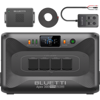BLUETTI Charger 2 | 1200 W Generator und Solar-Dual-DC-ladegerät, Charger 2 + Apex 300 + DC Hub | 3840 W 2764,8 Wh | 1.200 W Auto + Solar-Doppel-Ladegerät | 600