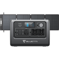 BLUETTI EB70 Tragbare Powerstation | 1.000W 716Wh, EB70+SP120L | 1000 W 716 Wh | 120 W Solar-Kit