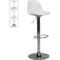 FineBuy HAINAN, Barhocker Kunstleder, Hocker Sitzhocker Tresenhocker, Design Barstuhl Tresenstuhl Barmöbel – Ansicht 1