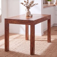 FineBuy Esstisch Sheesham Massivholz – Holztisch massiv, Design Esszimmertisch Naturholz, Küchentisch Echtholz im modernen Stil – Ansicht 1