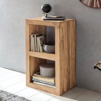 FineBuy Standregal Massivholz 88cm hoch 2 Böden Design Holzregal Naturprodukt Beistelltisch Landhaus Farbe wählbar