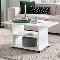 FineBuy Design Couchtisch 95 x 51 x 54,5 cm Drehbar mit Rollen, Wohnzimmertisch Coffee Table, Sofatisch Loungetisch Holz, Kaffeetisch mit Stauraum – Ansicht 1