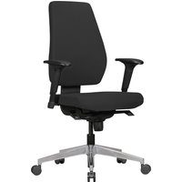 FineBuy Bürostuhl DARIUS mit Stoff-Bezug, Design Schreibtisch-Stuhl mit Synchromechanik & Armlehnen, Drehstuhl Drehsessel ergonomisch 120 kg – Ansicht 1