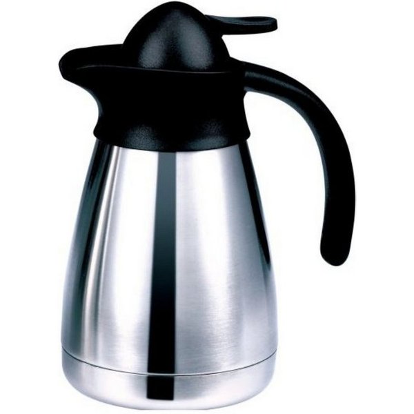 axentia Isolierkanne, 0,5 l, (1-St), Thermokanne aus Edelstahl, doppelwandig, 1,5 L