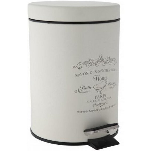 axentia Kosmetikeimer Paris, 3 L, mit Fußpedal & Einsatz, ø17 x 24 cm