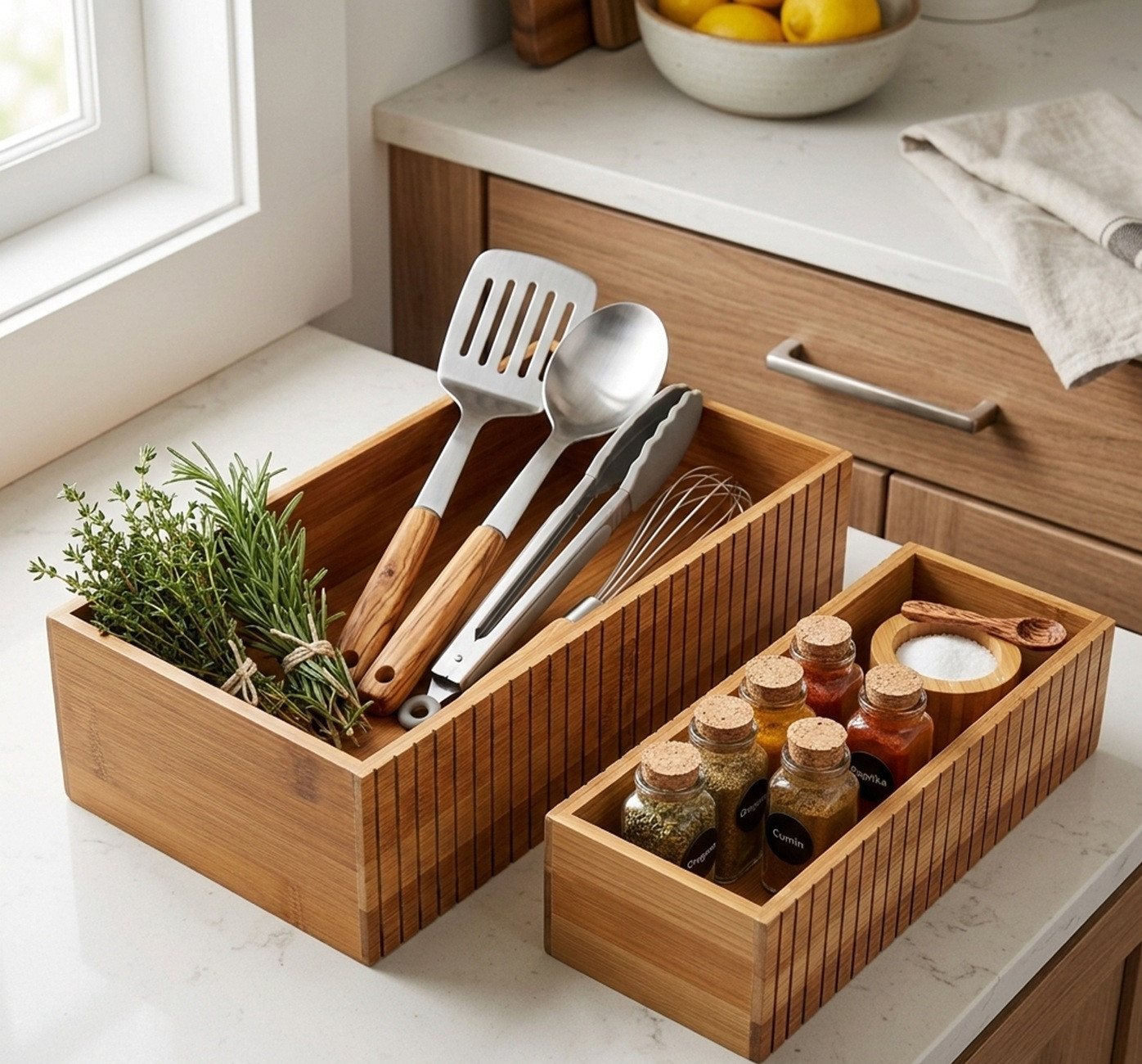 axentia Küchenorganizer-Set Dima, (2-tlg), praktisch & vielseitig – Bild 5 von 5