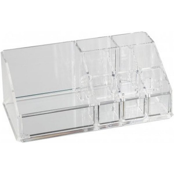 axentia Make-Up Organizer Kosmetik-Organizer, Kunststoff, 9 Fächer 129598, 1-tlg.