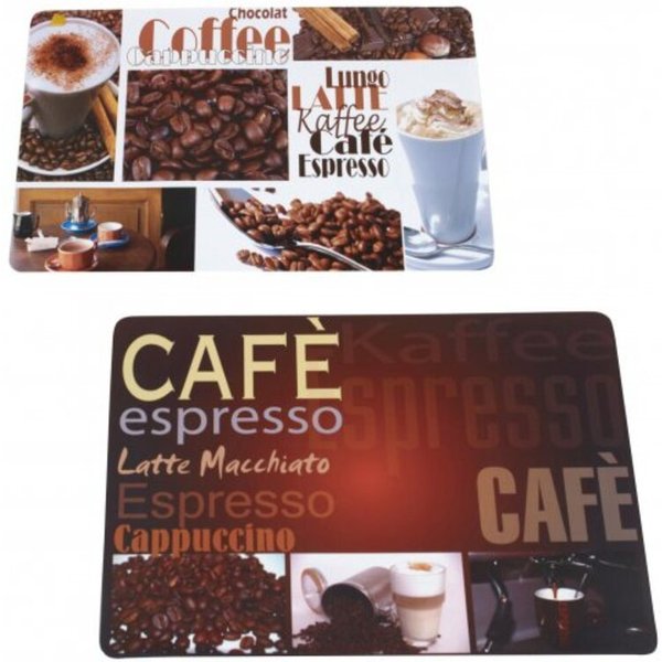 axentia Platzset Platzmatte Kaffeevielfalt,43x28 cm,sort., (1-St)