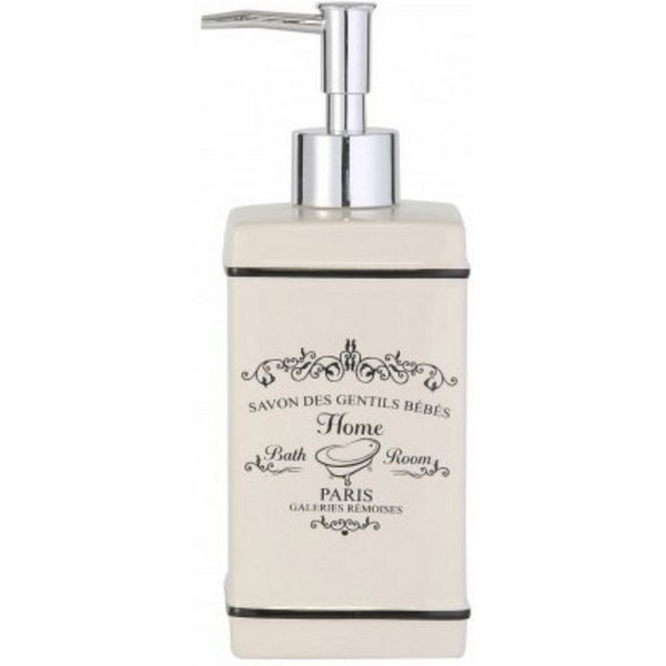 axentia Seifenspender Paris, (1-tlg), 500 ml, Pumpdosierer aus Steingut