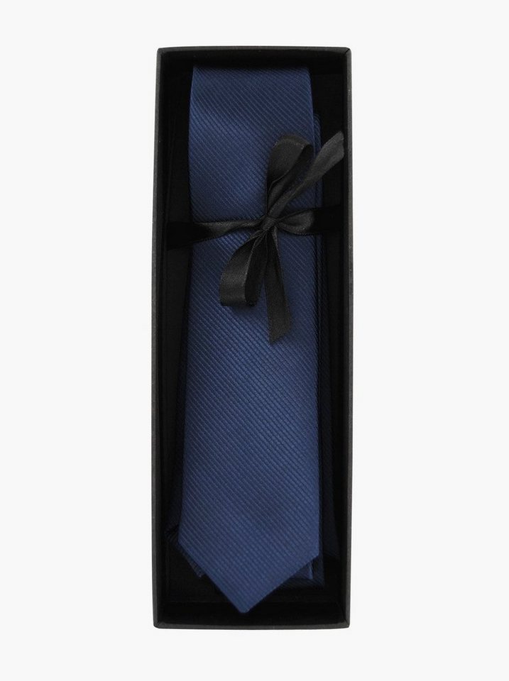 axy Krawatte Herren Krawatte 5.0 cm breit einfarbig perfektes Geschenk Seidenkrawatte, mit Geschenkbox – Bild 2 von 5