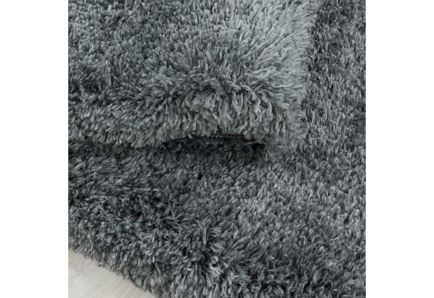 Ayyildiz Teppiche Hochflor-Teppich FLUFFY 3500, auch als Läufer und in Rund, rund, Höhe: 50 mm, Langflor, Shaggy, uni, robust, Wohnzimmer – Bild 2 von 5