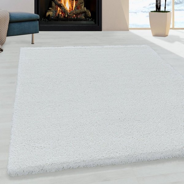 Ayyildiz Teppiche Hochflor-Teppich FLUFFY 3500, auch als Läufer und in Rund, rechteckig, Höhe: 50 mm, Langflor, Shaggy, uni, robust, Wohnzimmer