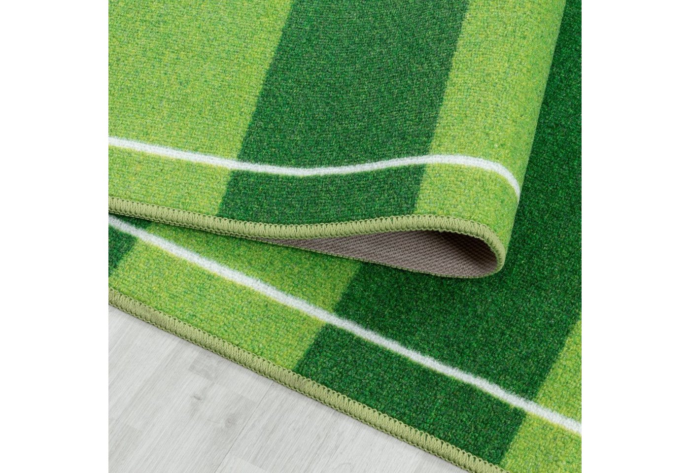 Ayyildiz Teppiche Kinderteppich PLAY 2911, rechteckig, Höhe: 6 mm, robuster Kurzflor, Spielteppich, Fußball, Rasen, Kinderzimmer – Bild 5 von 5