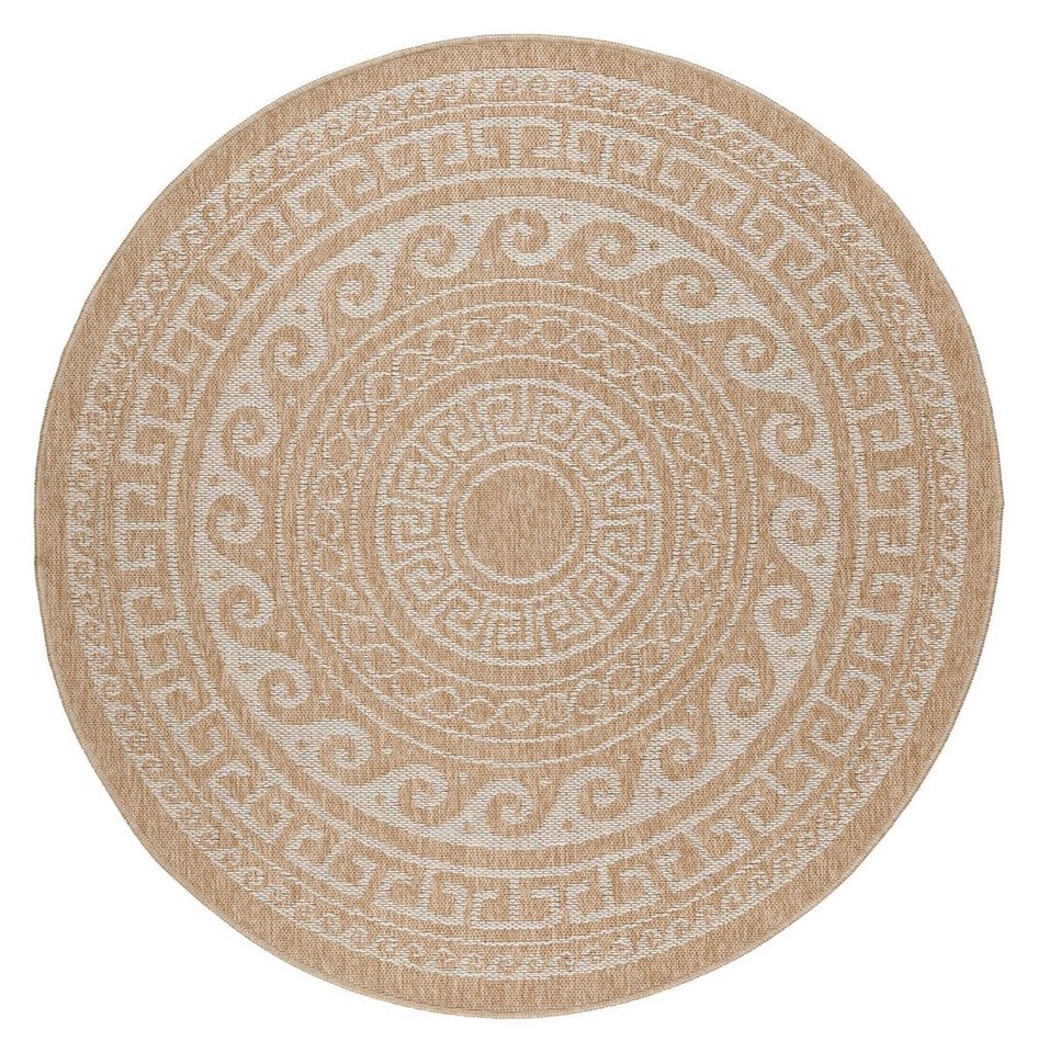 Ayyildiz Teppiche Outdoorteppich COMILLA 0887, rund, Höhe: 5 mm, Pflegeleicht / Strapazierfähig / In- und Outdoor geeignet – Bild 3 von 5