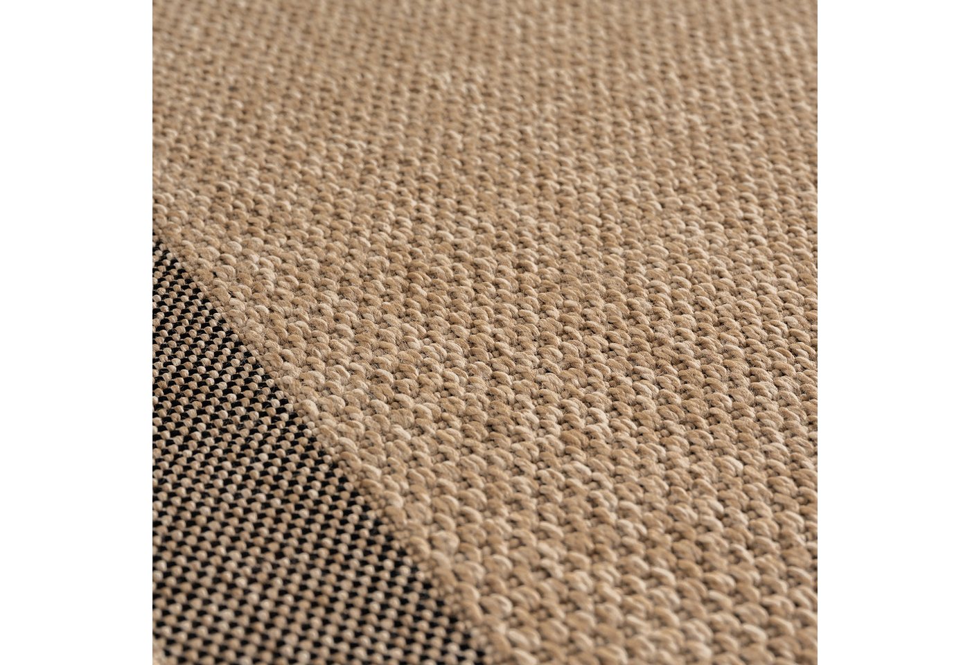 Ayyildiz Teppiche Outdoorteppich TIMBER 1402,auch als Läufer und Rund, rund, Höhe: 5 mm, In und Outdoor, Jute Sisal Optik, Wohnzimmer, Terrasse – Bild 5 von 5