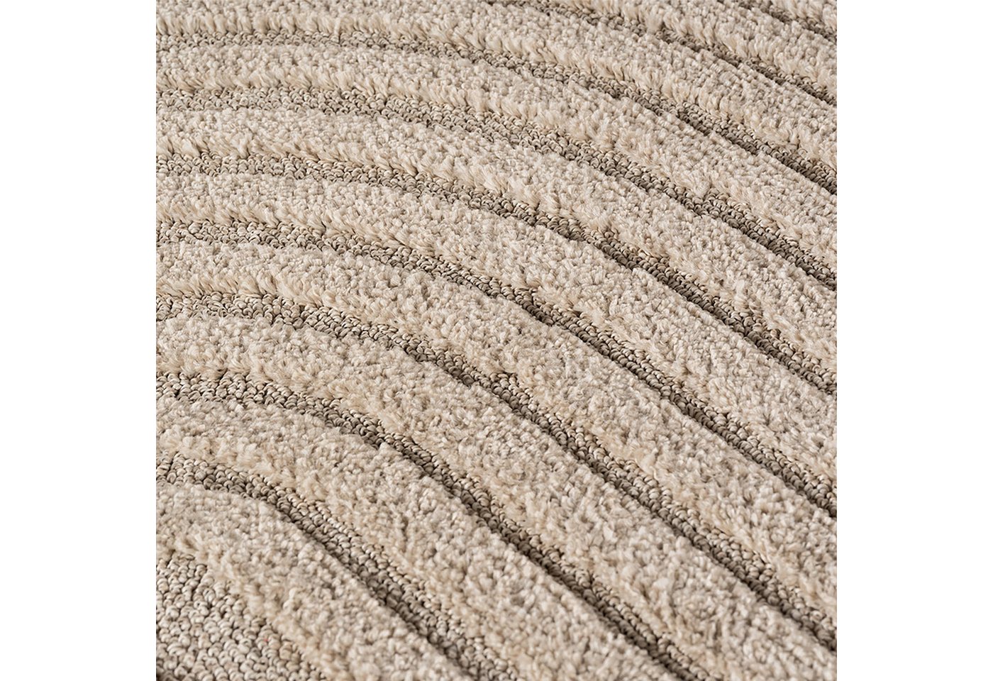 Ayyildiz Teppiche Teppich ART 1122, auch als Läufer und in Rund erhältlich, rund, Höhe: 8 mm, Boho Design, 3D Optik, Struktur Hoch Tief, skandinavisch, Wohnzimm – Bild 2 von 5
