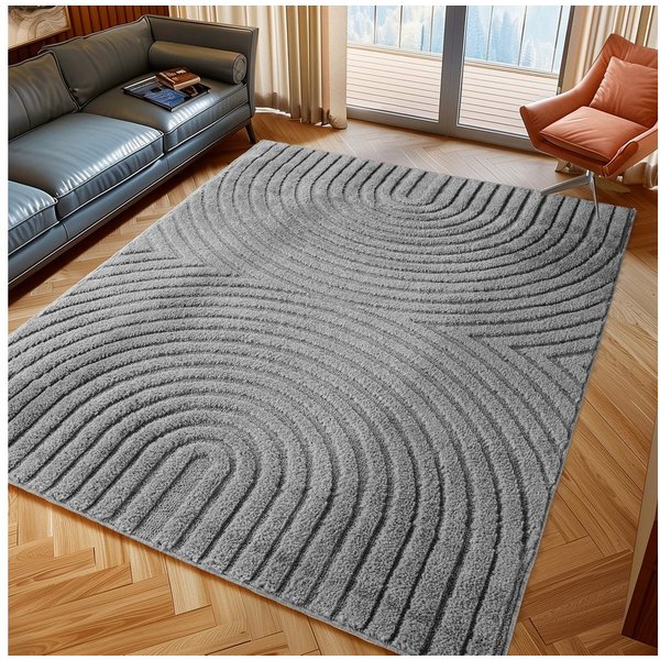 Ayyildiz Teppiche Teppich ART 1122, auch als Läufer und in Rund erhältlich, rechteckig, Höhe: 8 mm, Boho Design, 3D Optik, Struktur Hoch Tief, skandinavisch, Wo