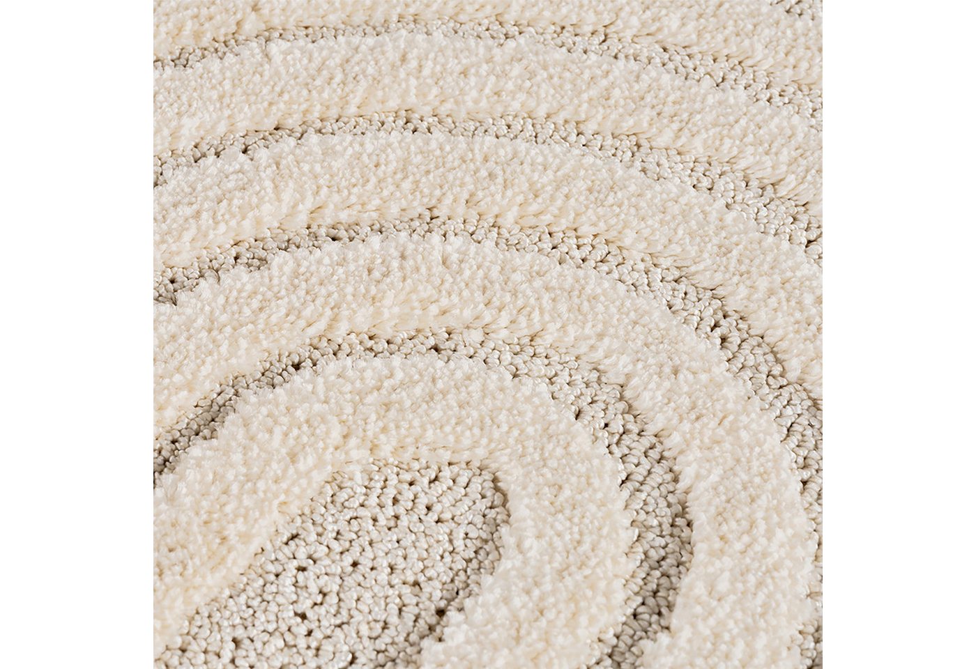 Ayyildiz Teppiche Teppich ART 1122, auch als Läufer und in Rund erhältlich, rund, Höhe: 8 mm, Boho Design, 3D Optik, Struktur Hoch Tief, skandinavisch, Wohnzimm – Bild 2 von 5