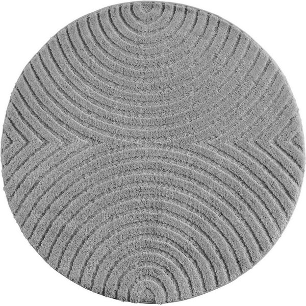 Ayyildiz Teppiche Teppich ART 1122, auch als Läufer und in Rund erhältlich, rund, Höhe: 8 mm, Boho Design, 3D Optik, Struktur Hoch Tief, skandinavisch, Wohnzimm